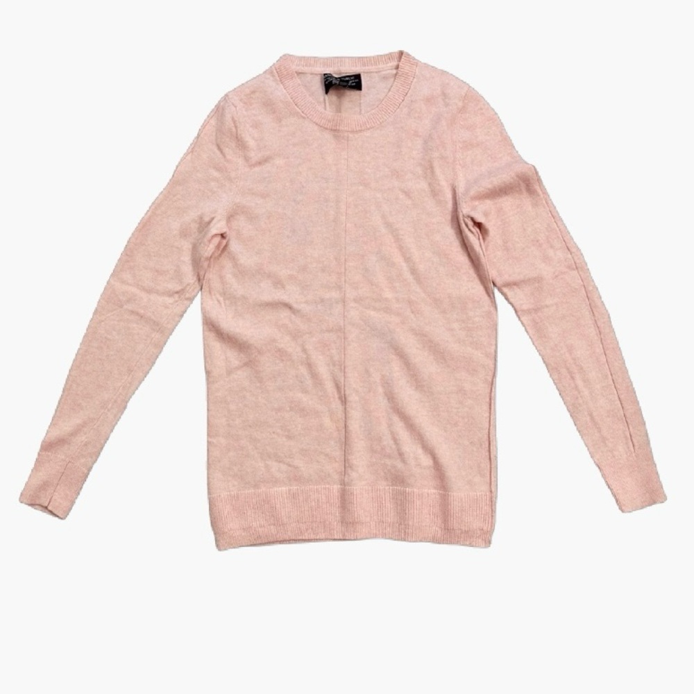 Banana Republic Pink Crewneck Sweater Soft Wool Knit Sweater